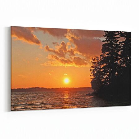 Olla 16116Y Günbatımı Görseli Yatay Kanvas Tablo (Ölçü: 30X20)