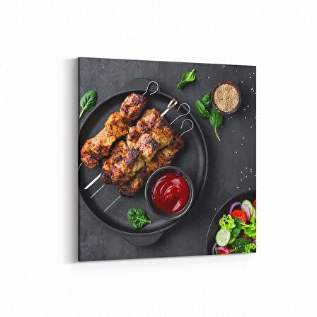 Olla 14963K Gıda Görseli Kare Kanvas Tablo (Ölçü: 25X25)