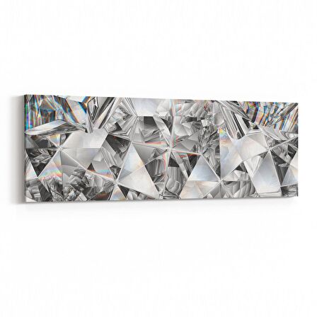 Olla 10209YI Abstract Görsel Yatay İnce Kanvas Tablo (Ölçü: 90X30)