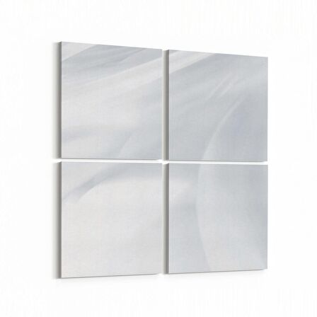 Olla 10213K4 Abstract Görsel Kare 4'lü Kanvas Tablo (Ölçü: 145X145)