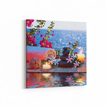 Olla 17050K Spa / Masaj Görseli Kare Kanvas Tablo (Ölçü: 25X25)