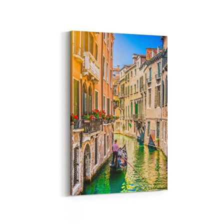 Olla 18353D Yapı Görseli Dikey Kanvas Tablo (Ölçü: 100X150)