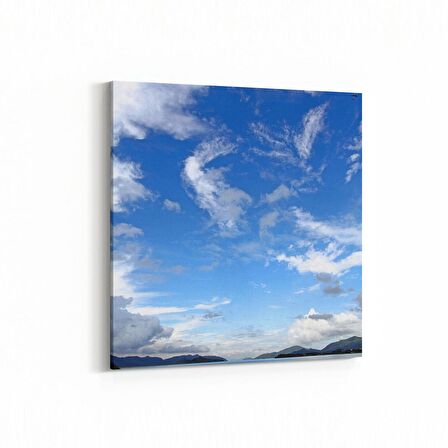 Olla 16556K Kumsal / Sahil Görseli Kare Kanvas Tablo (Ölçü: 25X25)