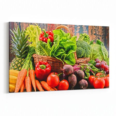 Olla 15237Y Gıda Görseli Yatay Kanvas Tablo (Ölçü: 90X60)