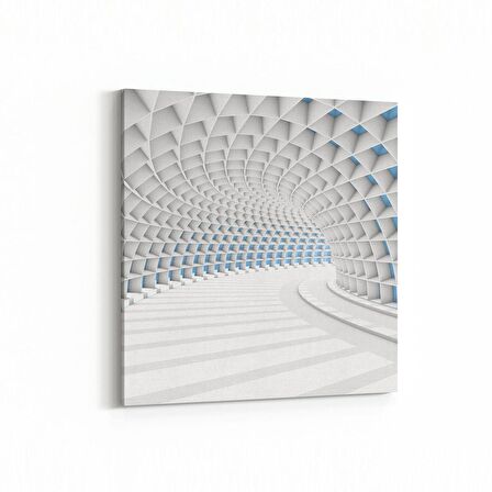 Olla 10443K Abstract Tünel Görsel Kare Kanvas Tablo (Ölçü: 30X30)