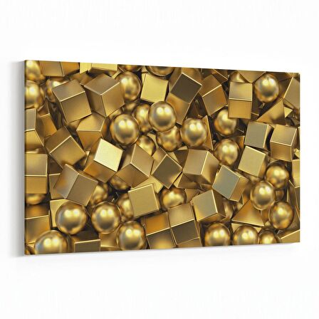 Olla 10019Y Abstract 3 Boyut Görsel Yatay Kanvas Tablo (Ölçü: 70X50)