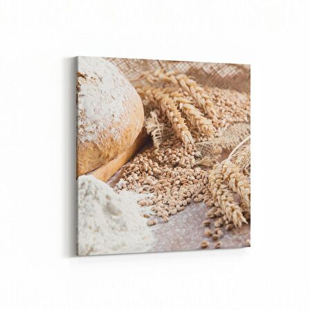 Olla 15157K Gıda Görseli Kare Kanvas Tablo (Ölçü: 25X25)