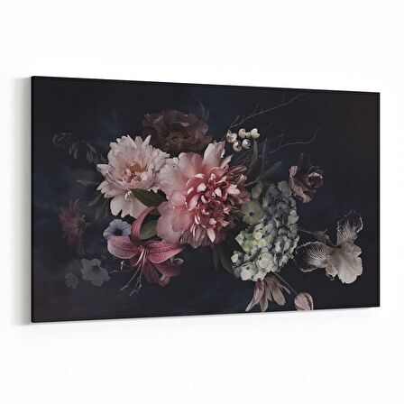 Olla 11769Y Çiçek Görseli Yatay Kanvas Tablo (Ölçü: 150X100)