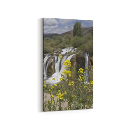 Olla 14365DD Doğa / Manzara Görseli Dikey Dar Kanvas Tablo (Ölçü: 60X120)