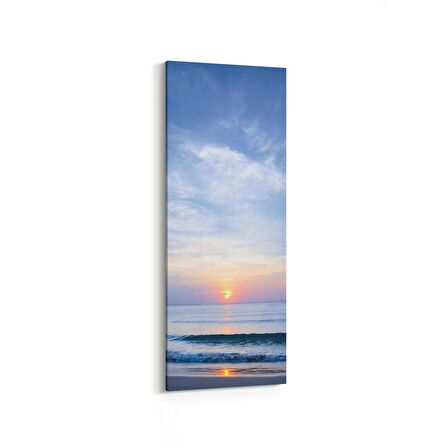 Olla 15941DI Günbatımı Görseli Dikey İnce Kanvas Tablo (Ölçü: 40X120)