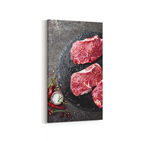 Olla 14968DD Gıda Görseli Dikey Dar Kanvas Tablo (Ölçü: 40X80)