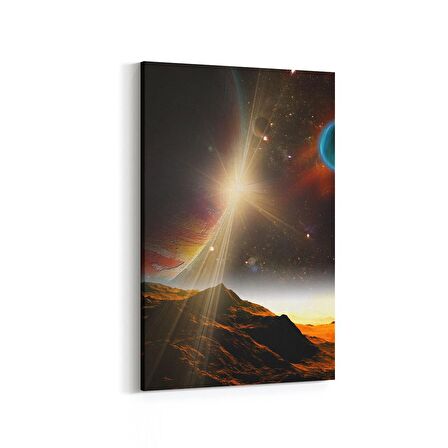 Olla 17704D Uzay Görseli Dikey Kanvas Tablo (Ölçü: 100X150)