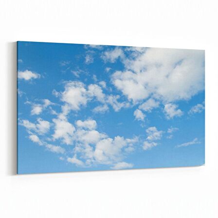 Olla 15696Y Gökyüzü Bulut Görseli  Yatay Kanvas Tablo (Ölçü: 120X80)