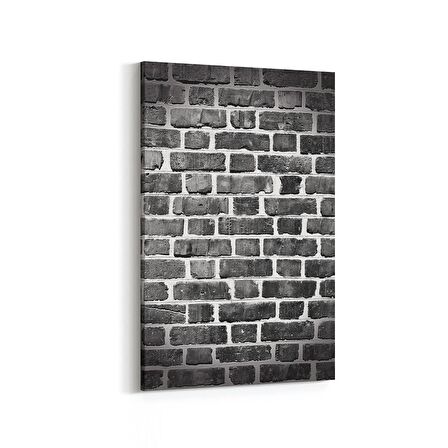Olla 17377D Taş / Tuğla Görseli Dikey Kanvas Tablo (Ölçü: 80X120)