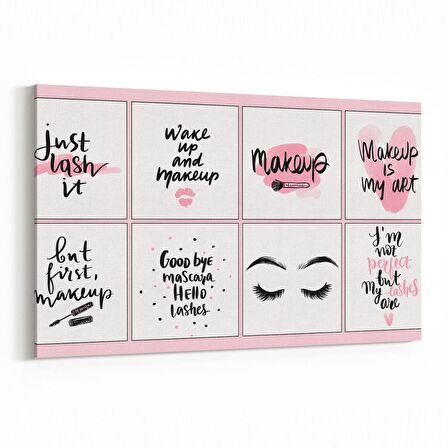 Olla 16305Y Kuaför / Berber Görseli Yatay Kanvas Tablo (Ölçü: 120X80)