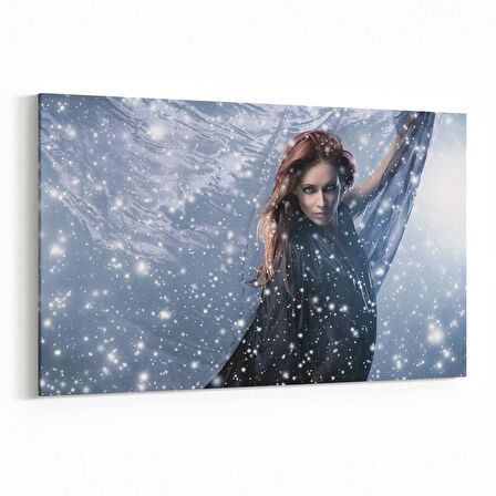 Olla 16789Y Model / Manken Görseli Yatay Kanvas Tablo (Ölçü: 45X30)