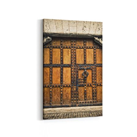 Olla 18142D Yapı Görseli Dikey Kanvas Tablo (Ölçü: 80X120)