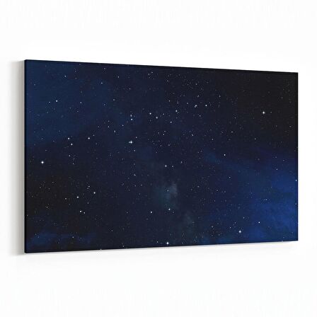 Olla 14653Y Gece Gökyüzü Görseli Yatay Kanvas Tablo (Ölçü: 90X60)