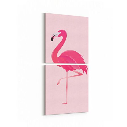 Olla 12699K2D Çocuk Odası Görseli 2'li Dikey Kanvas Tablo (Ölçü: 30X65)