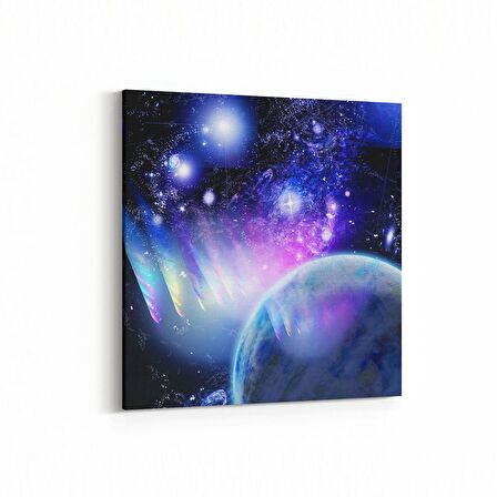Olla 17648K Uzay Görseli Kare Kanvas Tablo (Ölçü: 25X25)