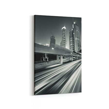 Olla 18632D Yapı Görseli Dikey Kanvas Tablo (Ölçü: 60X90)