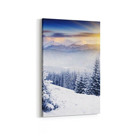 Olla 16125D Günbatımı Görseli Dikey Kanvas Tablo (Ölçü: 20X30)