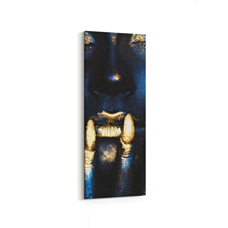 Olla 16764DI Model / Manken Görseli Dikey İnce Kanvas Tablo (Ölçü: 40X120)