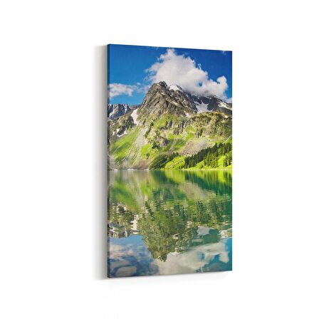 Olla 13685DD Doğa / Manzara Görseli Dikey Dar Kanvas Tablo (Ölçü: 40X80)