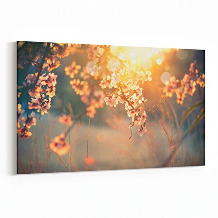 Olla 10809Y Ağaç Görseli Yatay Kanvas Tablo (Ölçü: 90X60)