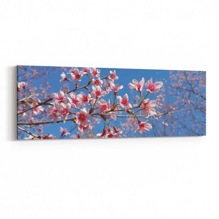Olla 10929YI Ağaç Görseli Yatay İnce Kanvas Tablo (Ölçü: 180X60)