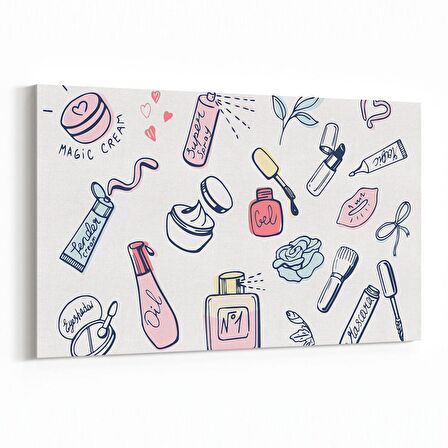 Olla 16333Y Kuaför / Berber Görseli Yatay Kanvas Tablo (Ölçü: 70X50)