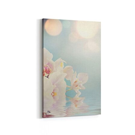 Olla 11714D Orkide Çiçek Görseli Dikey Kanvas Tablo (Ölçü: 100X150)