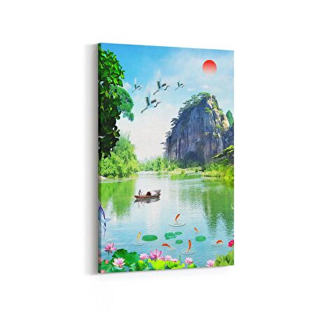Olla 13602D Doğa / Manzara Görseli Dikey Kanvas Tablo (Ölçü: 20X30)