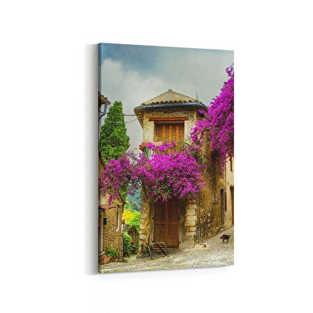 Olla 18151D Yapı Görseli Dikey Kanvas Tablo (Ölçü: 100X150)