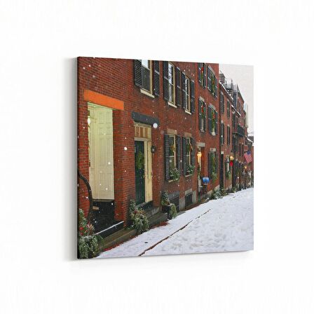 Olla 18467K4 Yapı Görseli Kare 4'lü Kanvas Tablo (Ölçü: 145X145)