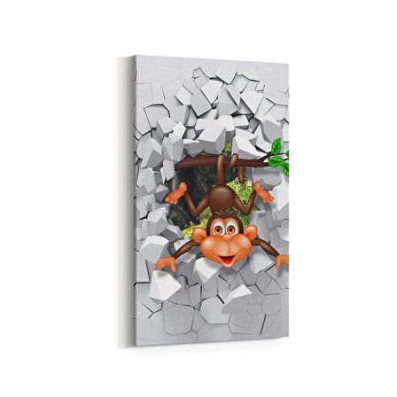 Olla 12731DD Çocuk Odası Görseli Dikey Dar Kanvas Tablo (Ölçü: 40X80)