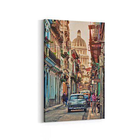 Olla 17866D Yapı Görseli Dikey Kanvas Tablo (Ölçü: 100X150)