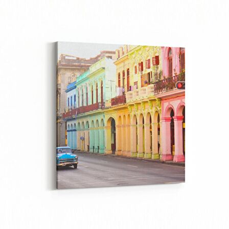 Olla 18716K Yapı Görseli Kare Kanvas Tablo (Ölçü: 60X60)