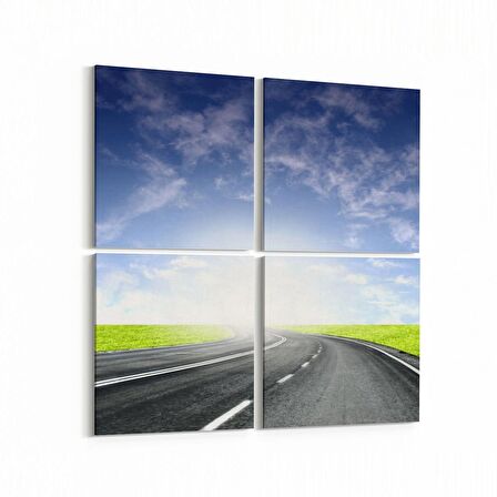 Olla 14595K4 Doğa / Manzara Görseli Kare 4'lü Kanvas Tablo (Ölçü: 65X65)