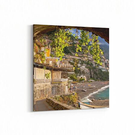 Olla 18212K Yapı Görseli Kare Kanvas Tablo (Ölçü: 25X25)