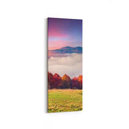 Olla 13761DI Doğa / Manzara Görseli Dikey İnce Kanvas Tablo (Ölçü: 40X120)