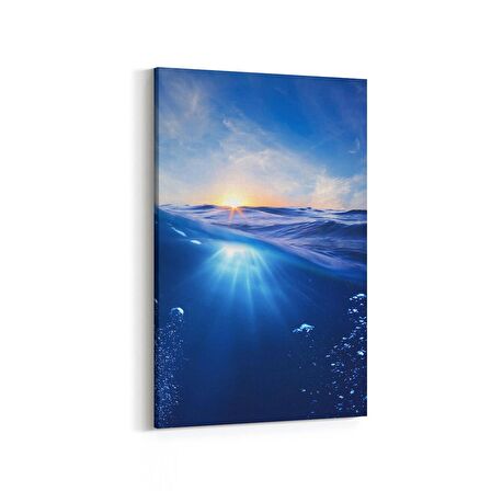 Olla 12867D Deniz / Okyanus Görseli Dikey Kanvas Tablo (Ölçü: 20X30)