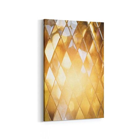 Olla 10039D Abstract 3 Boyut Görsel Dikey Kanvas Tablo (Ölçü: 60X90)