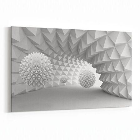 Olla 10429Y Abstract Tünel Görsel Yatay Kanvas Tablo (Ölçü: 120X80)