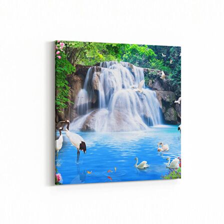 Olla 13462K Doğa / Manzara Görseli Kare Kanvas Tablo (Ölçü: 25X25)