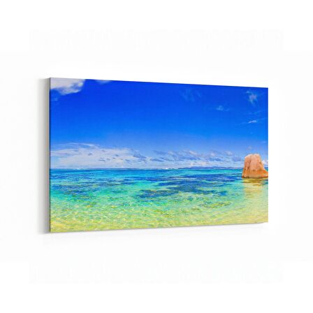 Olla 16378Y Kumsal / Sahil Görseli Yatay Kanvas Tablo (Ölçü: 120X80)
