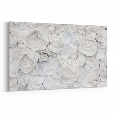 Olla 11588Y Çiçek Görseli Yatay Kanvas Tablo (Ölçü: 90X60)