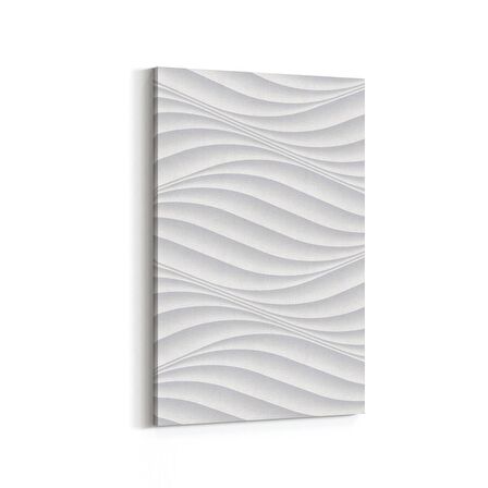 Olla 14939D Geometrik Desen Görseli Dikey Kanvas Tablo (Ölçü: 60X90)