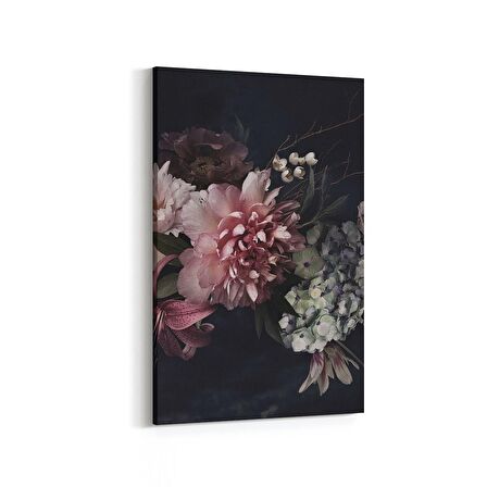 Olla 11769D Çiçek Görseli Dikey Kanvas Tablo (Ölçü: 60X90)