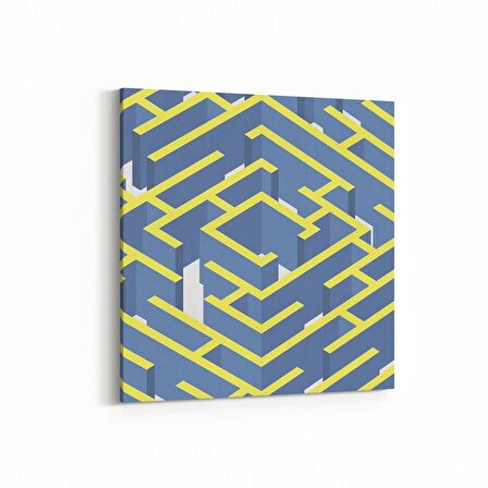 Olla 10342K Abstract Görsel Kare Kanvas Tablo (Ölçü: 30X30)